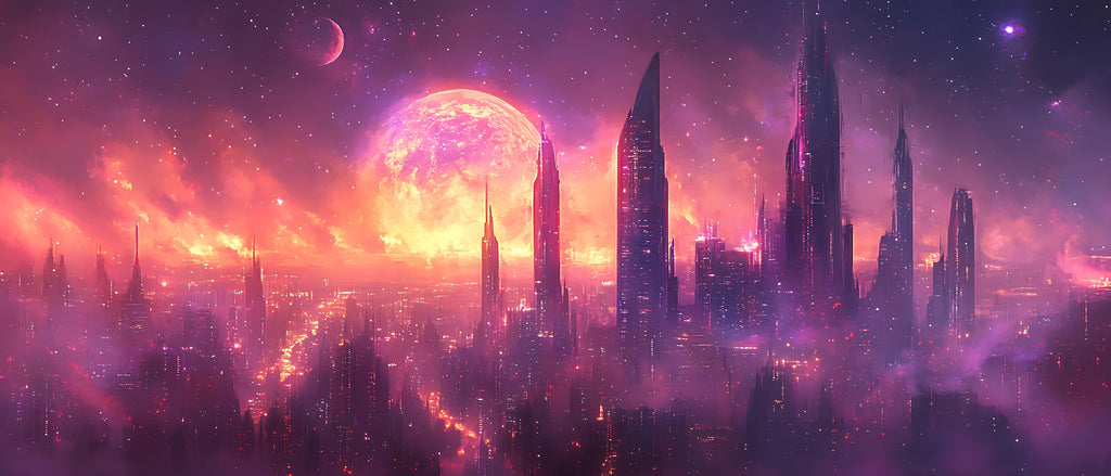 Keramiktasse "Andere Welt" (Motiv 10) | Weltraum & Planeten | Handbedruckt im Spessart | Geschenkidee