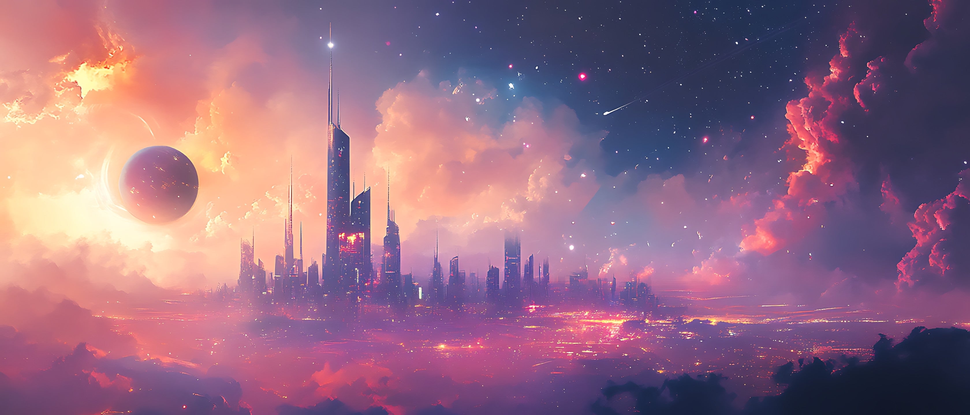 Keramiktasse "Andere Welt" (Motiv 15) | Weltraum & Planeten | Handbedruckt im Spessart | Geschenkidee