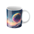 Keramiktasse "Andere Welt" (Motiv 16) | Weltraum & Planeten | Handbedruckt im Spessart | Geschenkidee