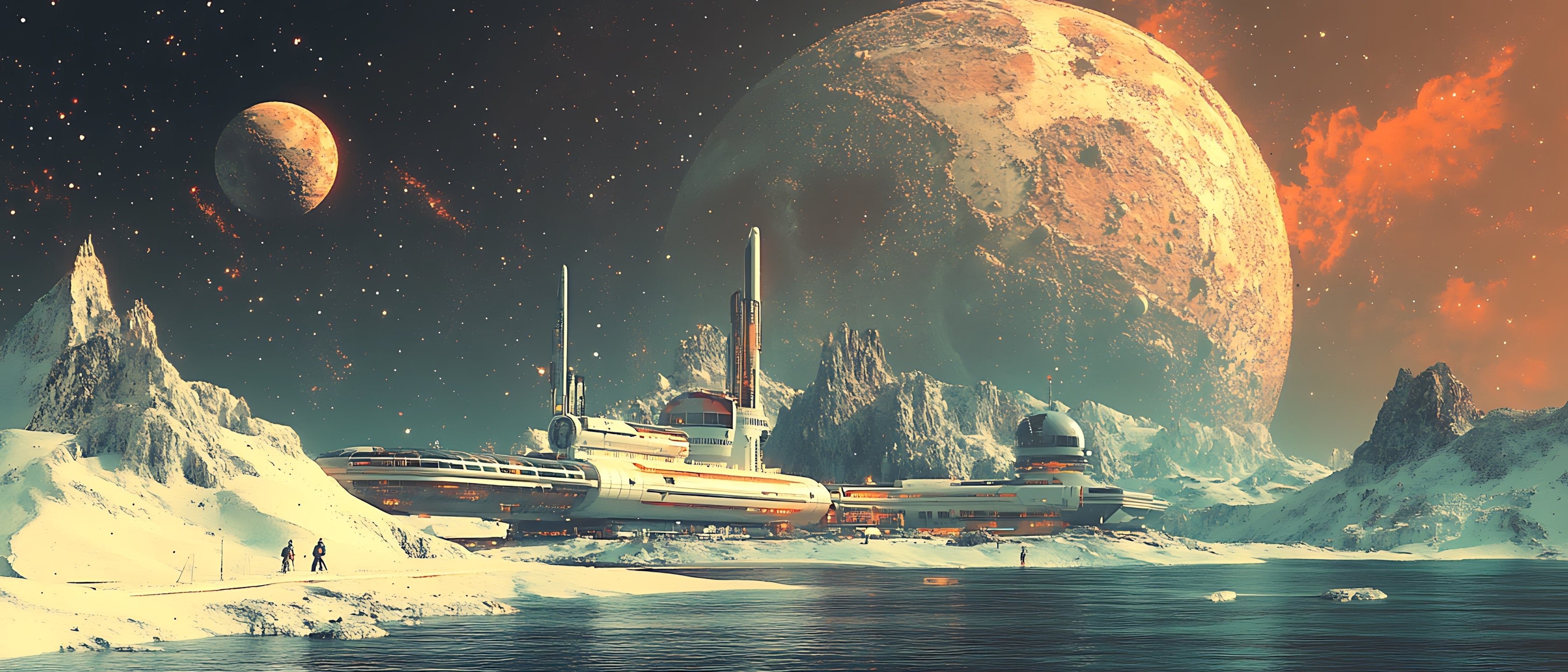 Keramiktasse "Andere Welt" (Motiv 21) | Weltraum & Planeten | Handbedruckt im Spessart | Geschenkidee