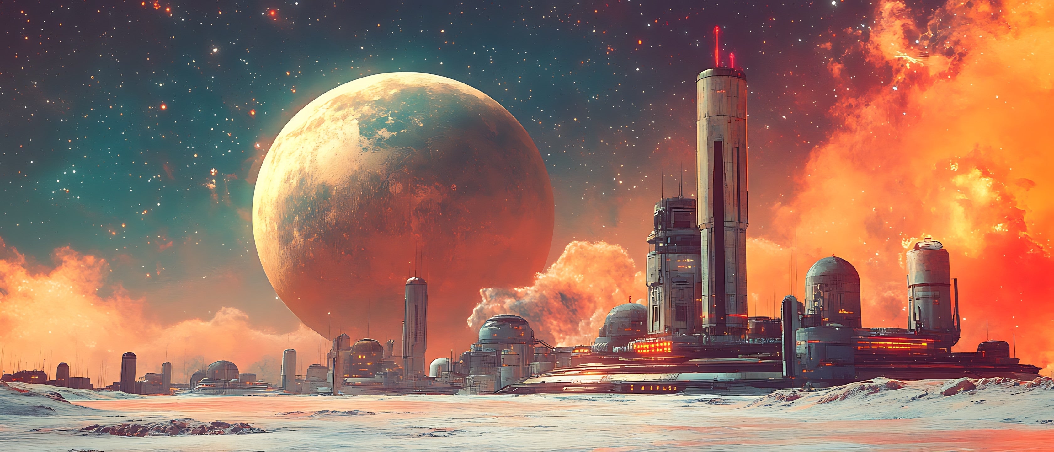 Keramiktasse "Andere Welt" (Motiv 23) | Weltraum & Planeten | Handbedruckt im Spessart | Geschenkidee