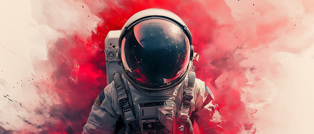 Keramiktasse "Andere Welt" (Motiv 24) | Weltraum & Planeten | Handbedruckt im Spessart | Geschenkidee