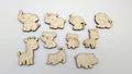 🦒 10er Set Safari-Magnete – Wilde Tierwelt handgefertigt aus Holz