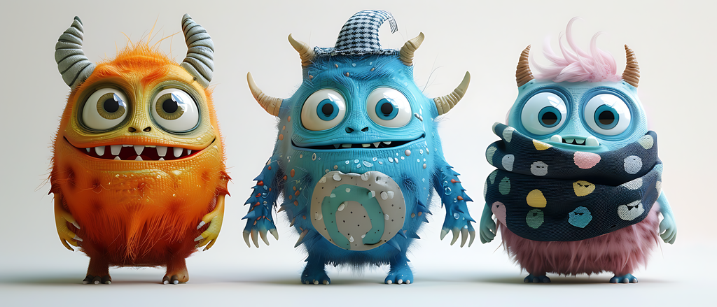 Keramiktasse "Süßes Monster" (Motiv 02) | Handbedruckt im Spessart | Bunte Tasse mit Motiv | Geschenkidee