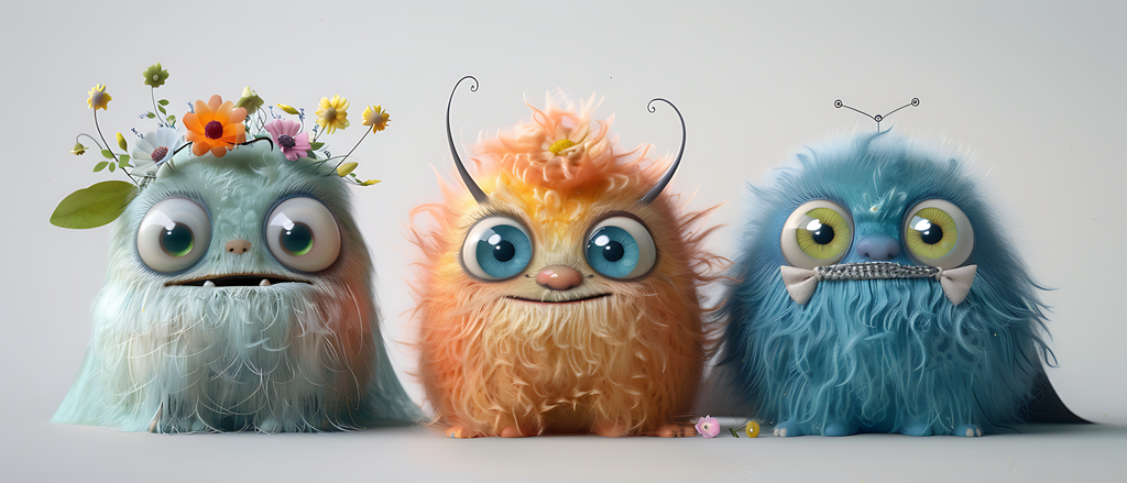 Keramiktasse "Süßes Monster" (Motiv 12) | Handbedruckt im Spessart | Bunte Tasse mit Motiv | Geschenkidee