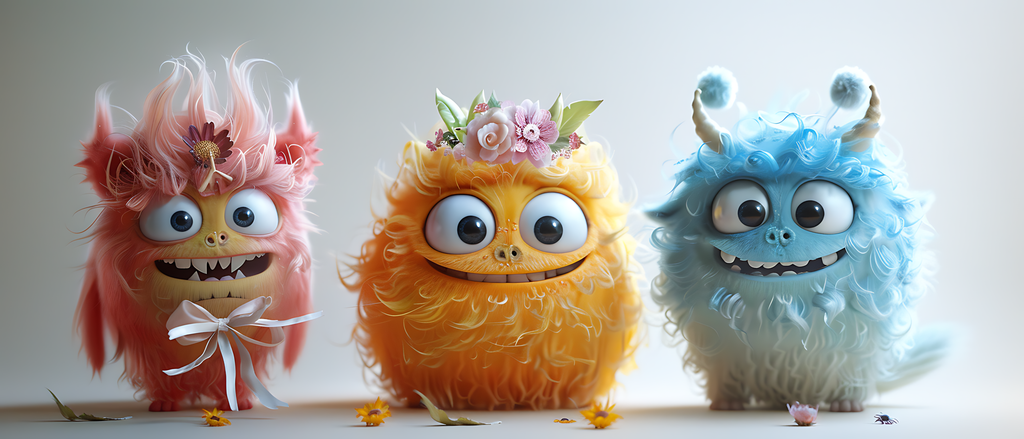 Keramiktasse "Süßes Monster" (Motiv 13) | Handbedruckt im Spessart | Bunte Tasse mit Motiv | Geschenkidee