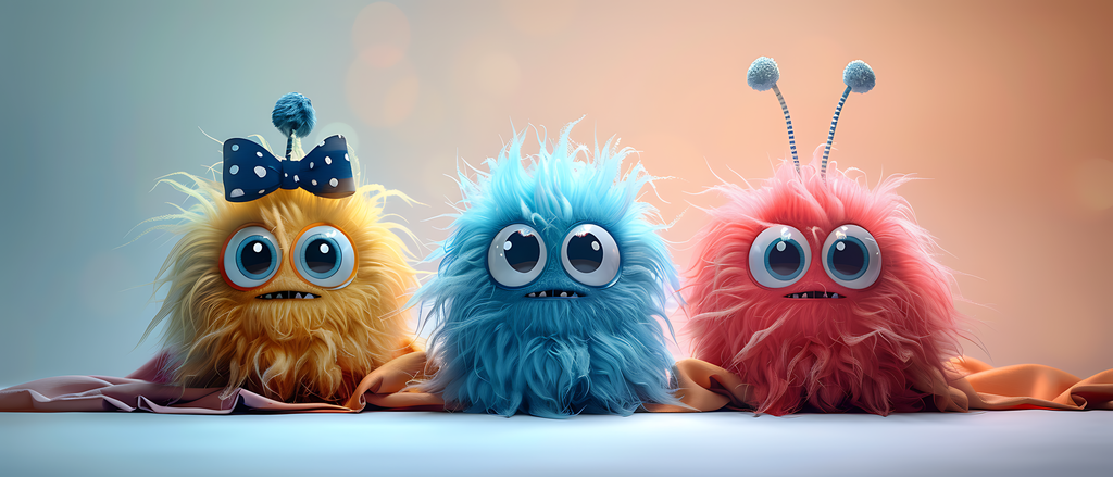 Keramiktasse "Süßes Monster" (Motiv 20) | Handbedruckt im Spessart | Bunte Tasse mit Motiv | Geschenkidee