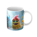 Keramiktasse "Süßes Monster" (Motiv 08) | Handbedruckt im Spessart | Bunte Tasse mit Motiv | Geschenkidee