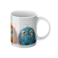 Keramiktasse "Süßes Monster" (Motiv 12) | Handbedruckt im Spessart | Bunte Tasse mit Motiv | Geschenkidee
