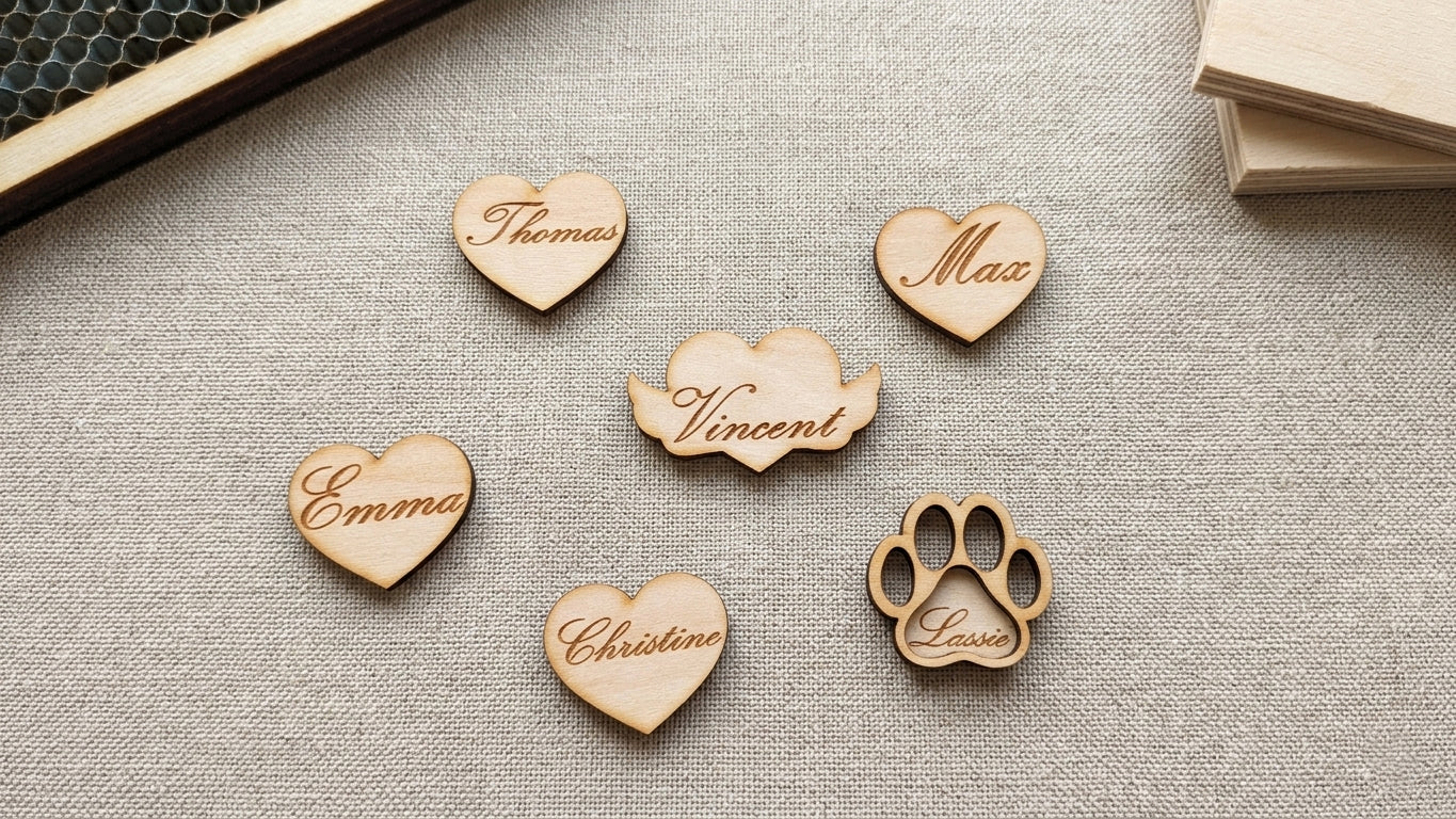 Lebenskreis – Personalisierter 3D-Stammbaum aus Balsaholz mit Gravur